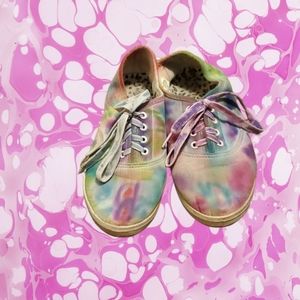 Tie dyed shoes
